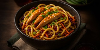 Sushi, Noodles Chicken meatთ