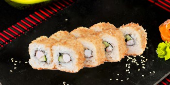 Sushi, Fried roll with shrimps (8 piece)